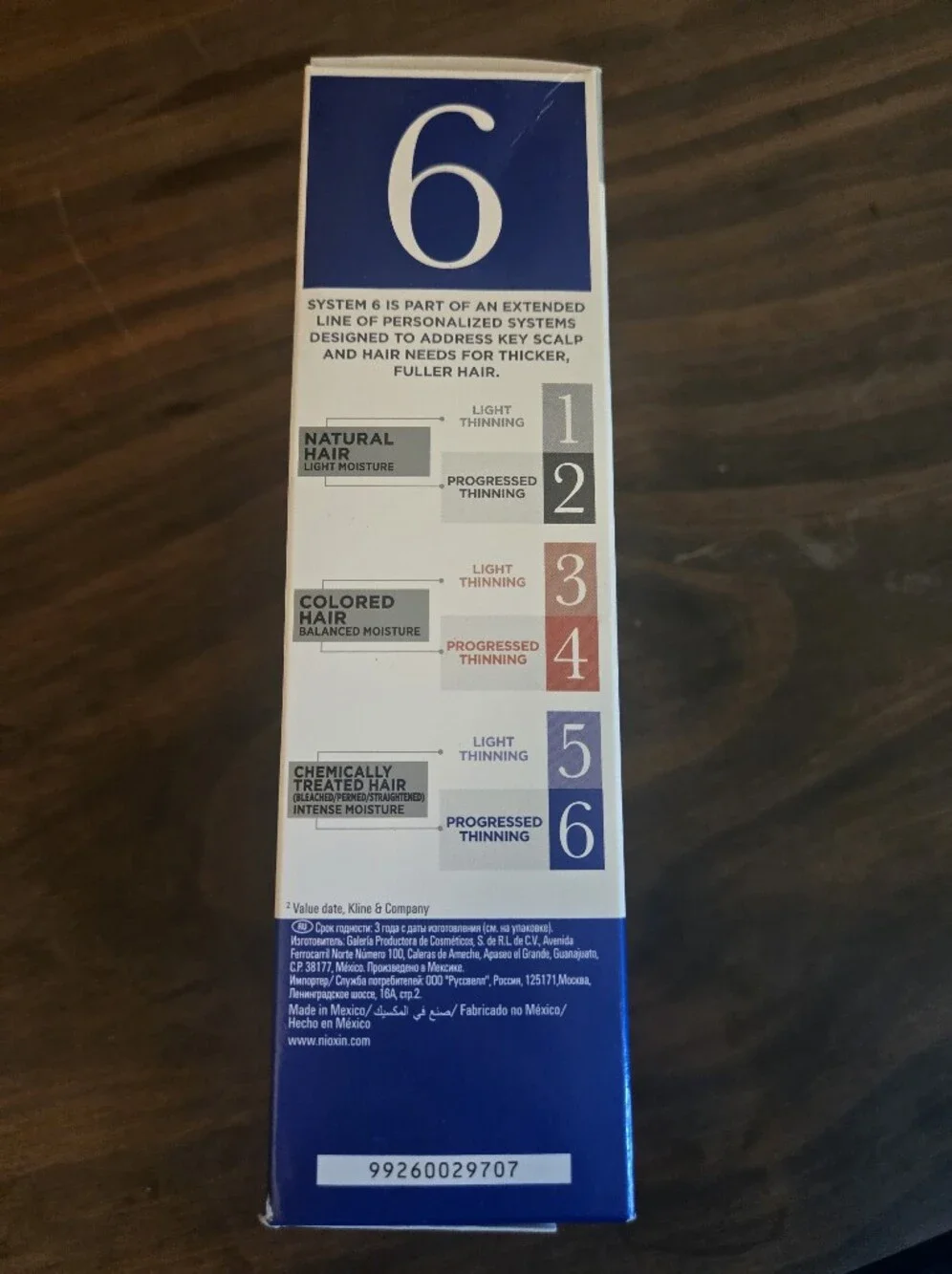 Nioxin 6 - 3 Step System -Scalp Therapy Cleanser, Conditioner & Treatment